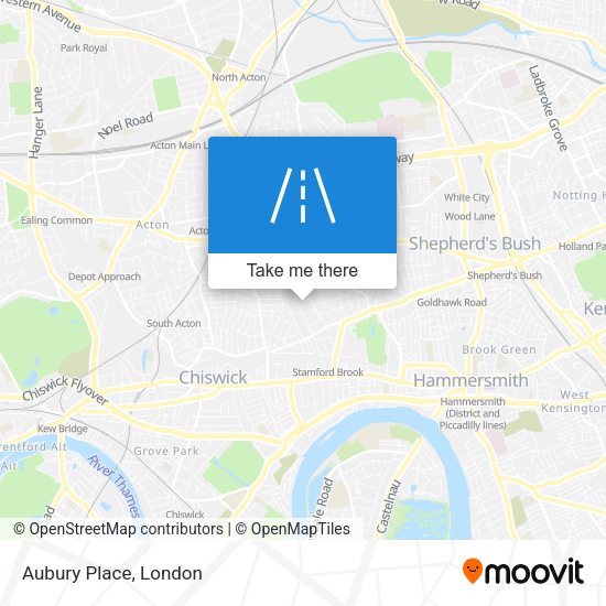 Aubury Place map