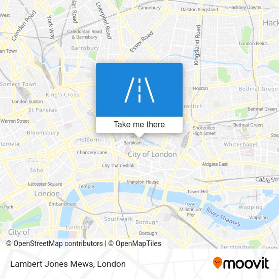 Lambert Jones Mews map