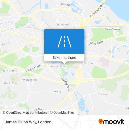James Clubb Way map