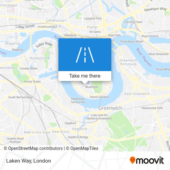 Laken Way map