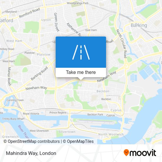 Mahindra Way map
