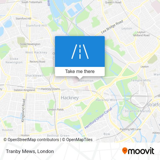 Tranby Mews map