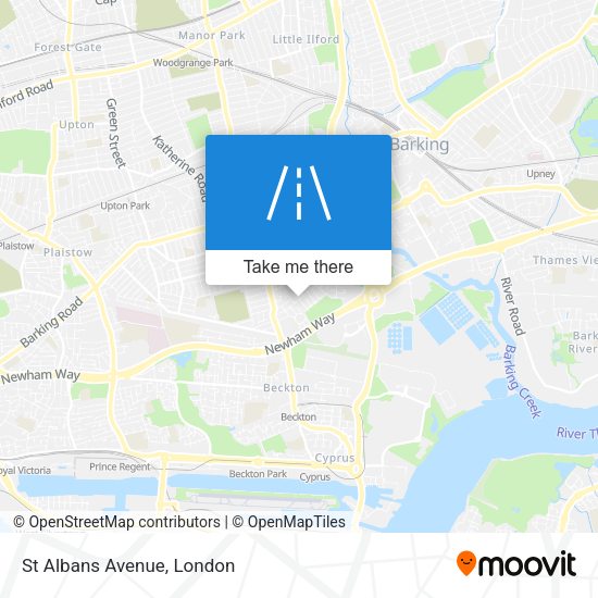 St Albans Avenue map