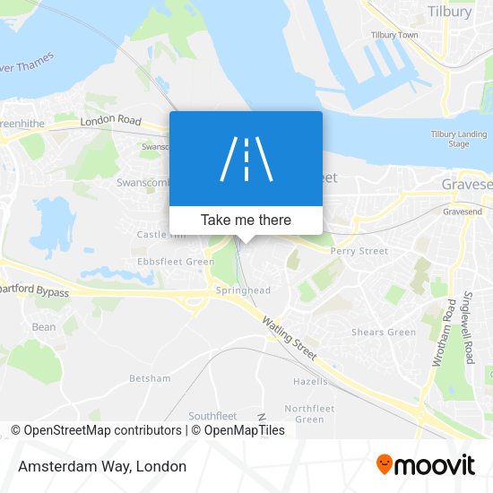 Amsterdam Way map