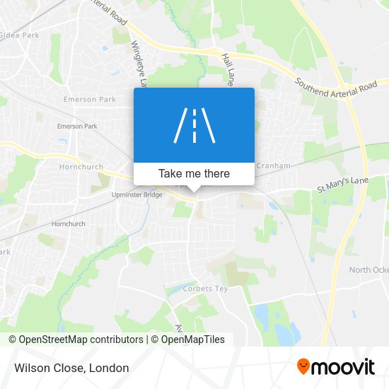 Wilson Close map