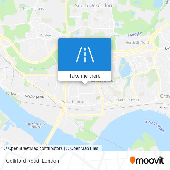 Colliford Road map