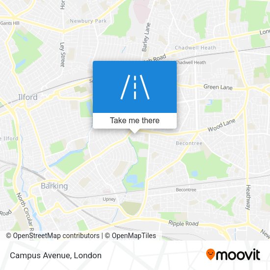Campus Avenue map
