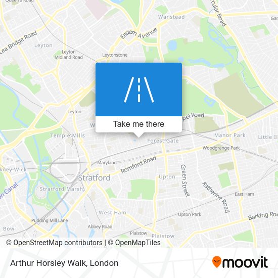 Arthur Horsley Walk map
