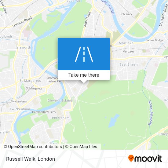 Russell Walk map