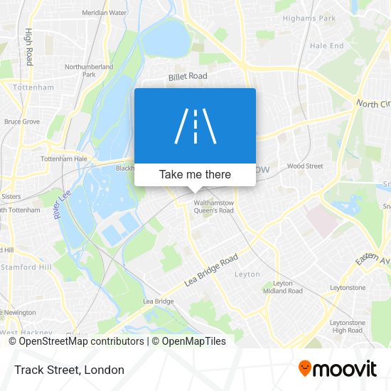 Track Street map