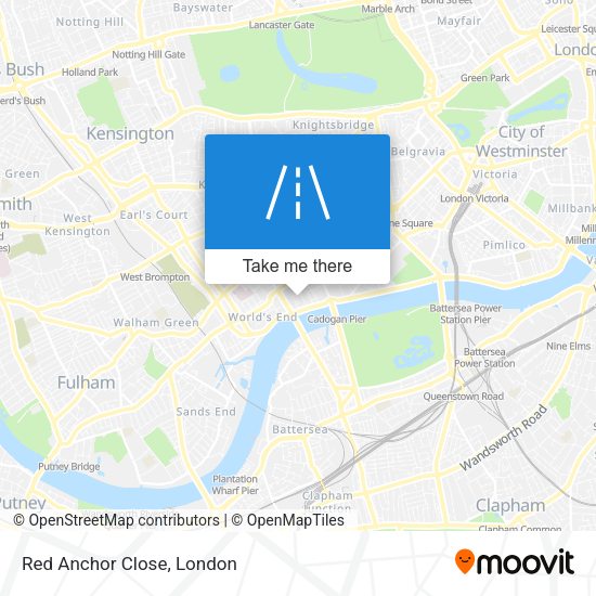 Red Anchor Close map