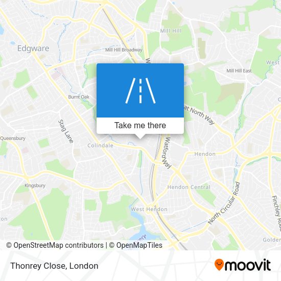 Thonrey Close map