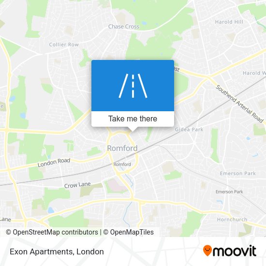 Exon Apartments map