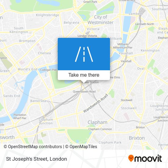 St Joseph's Street map
