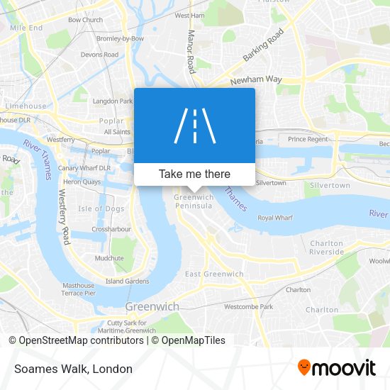 Soames Walk map