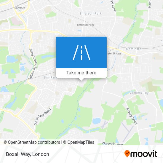 Boxall Way map