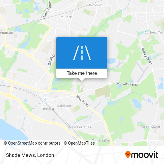 Shade Mews map