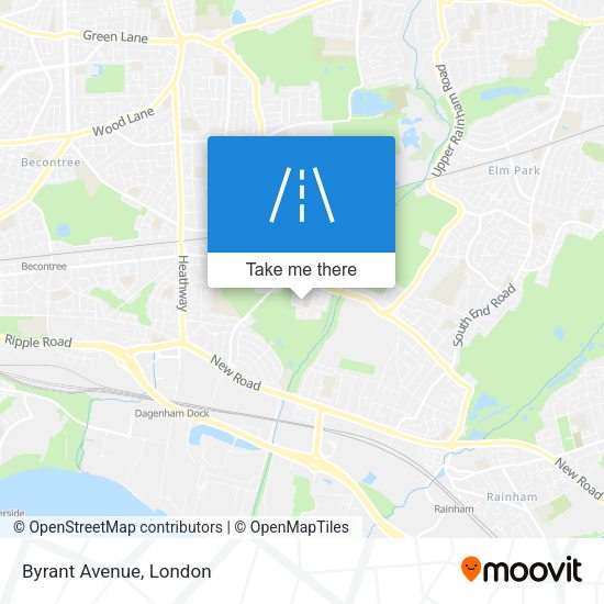 Byrant Avenue map