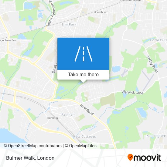 Bulmer Walk map