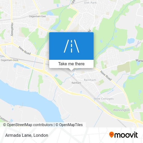 Armada Lane map