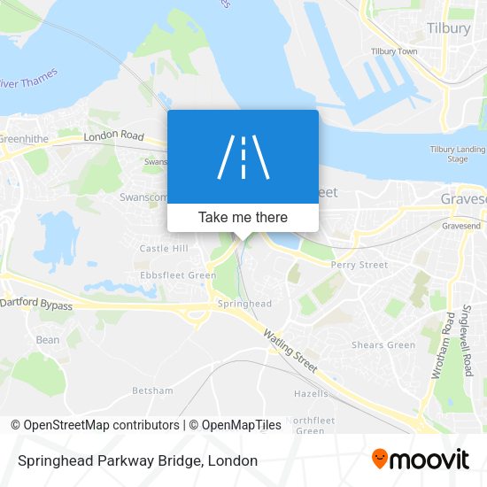 Springhead Parkway Bridge map