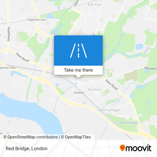 Red Bridge map