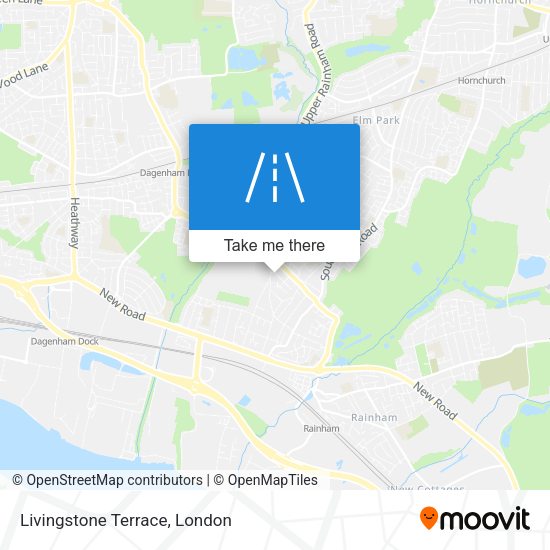 Livingstone Terrace map