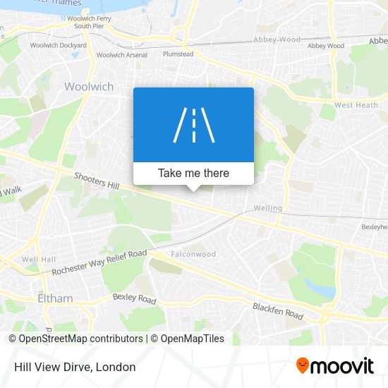 Hill View Dirve map
