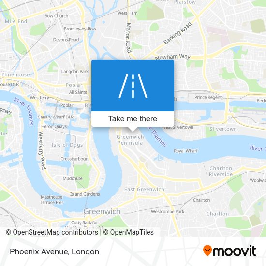 Phoenix Avenue map