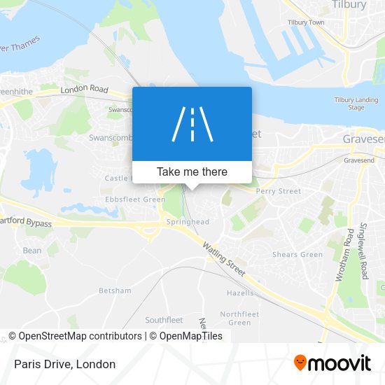 Paris Drive map