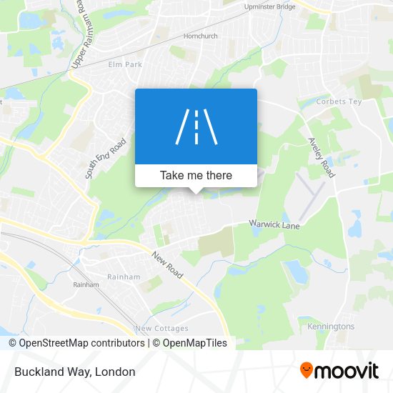 Buckland Way map
