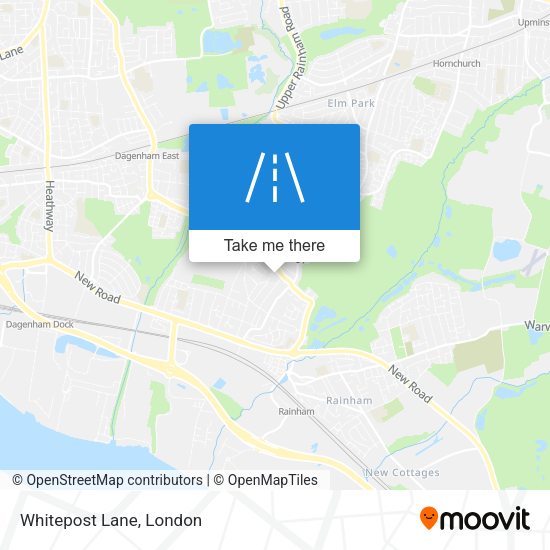 Whitepost Lane map
