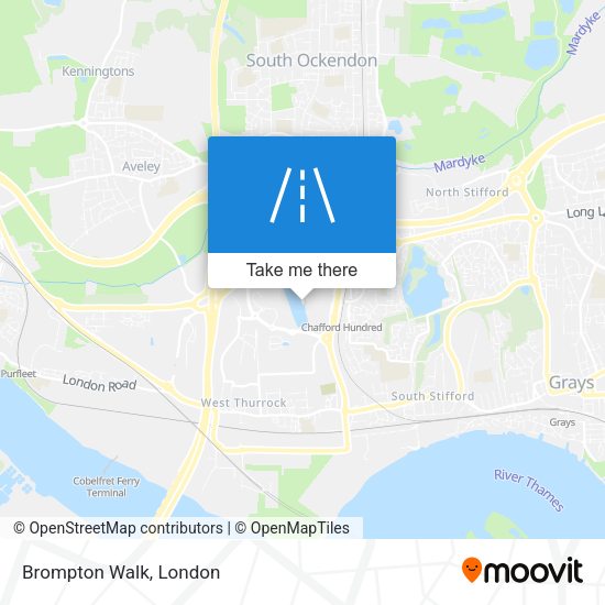Brompton Walk map
