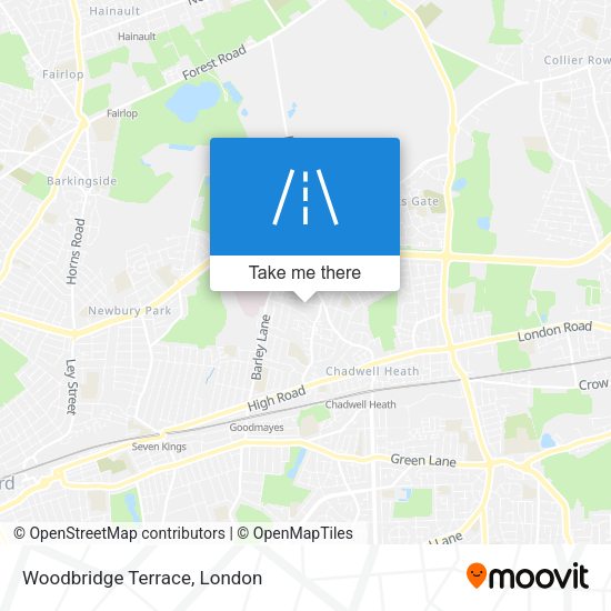 Woodbridge Terrace map