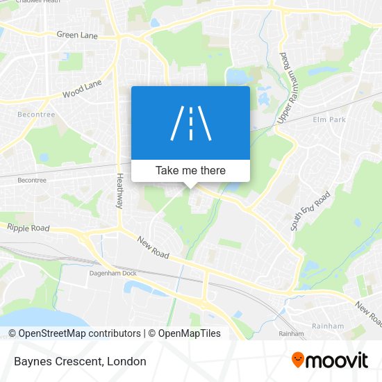 Baynes Crescent map