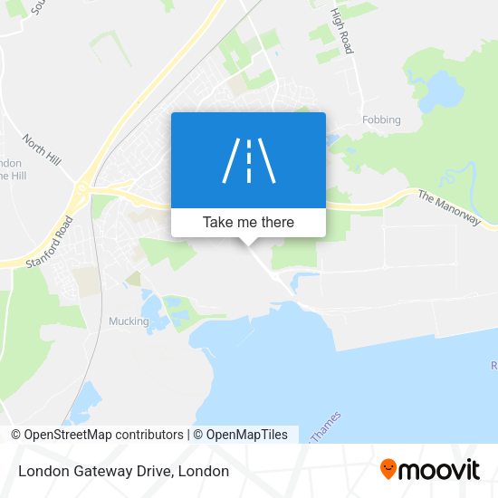 London Gateway Drive map