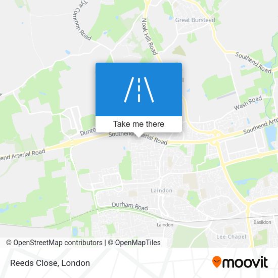Reeds Close map