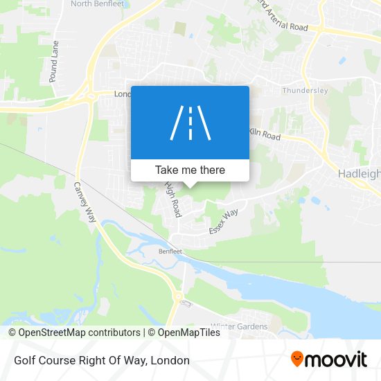 Golf Course Right Of Way map