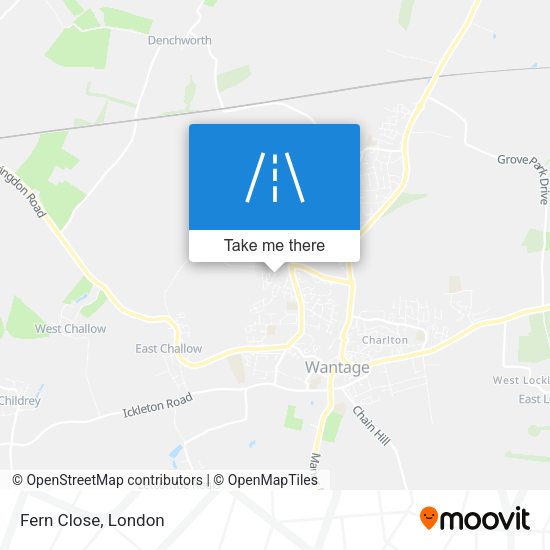 Fern Close map