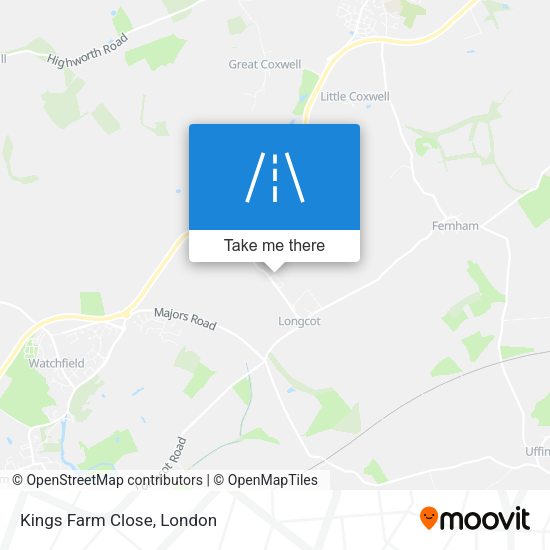 Kings Farm Close map