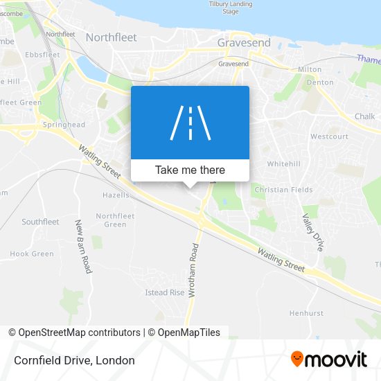 Cornfield Drive map