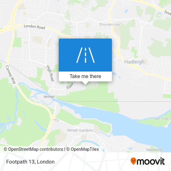 Footpath 13 map