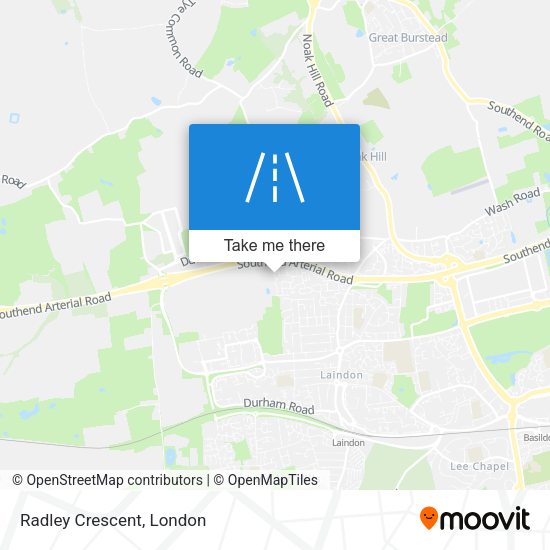 Radley Crescent map