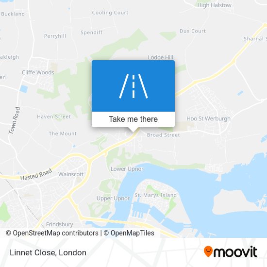 Linnet Close map