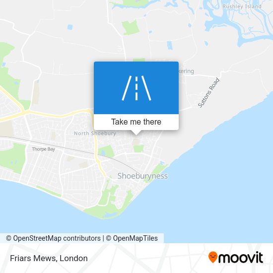Friars Mews map