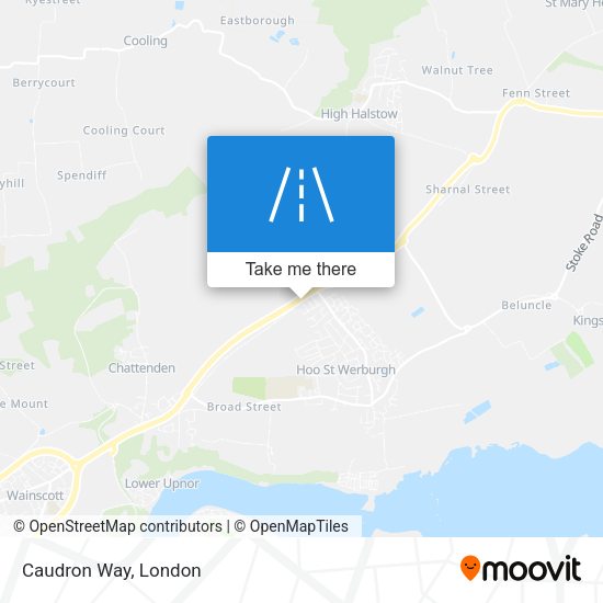 Caudron Way map