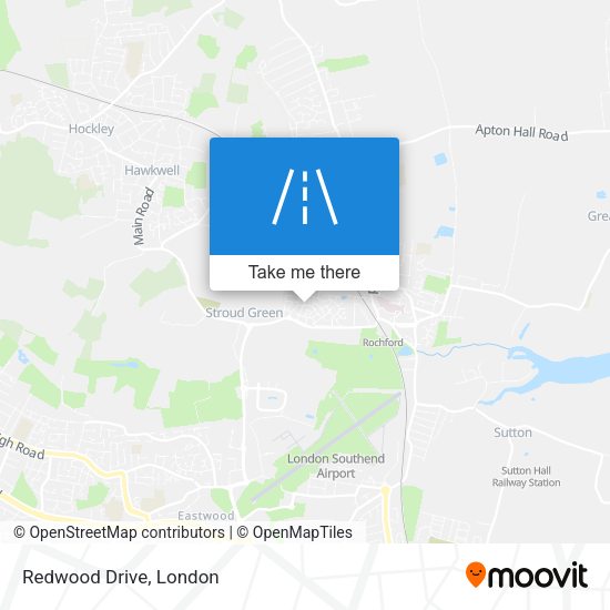 Redwood Drive map