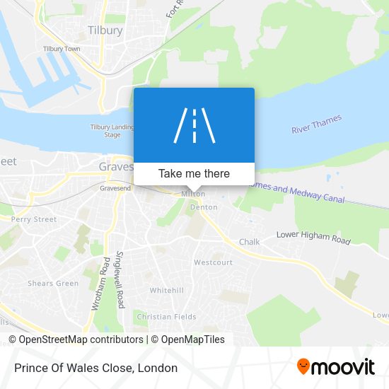 Prince Of Wales Close map