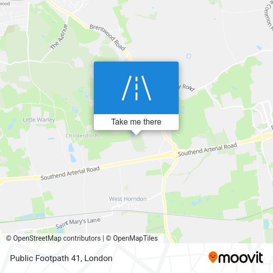 Public Footpath 41 map