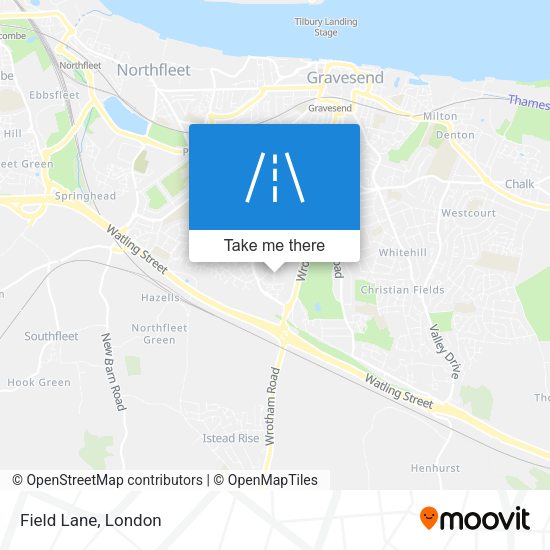 Field Lane map